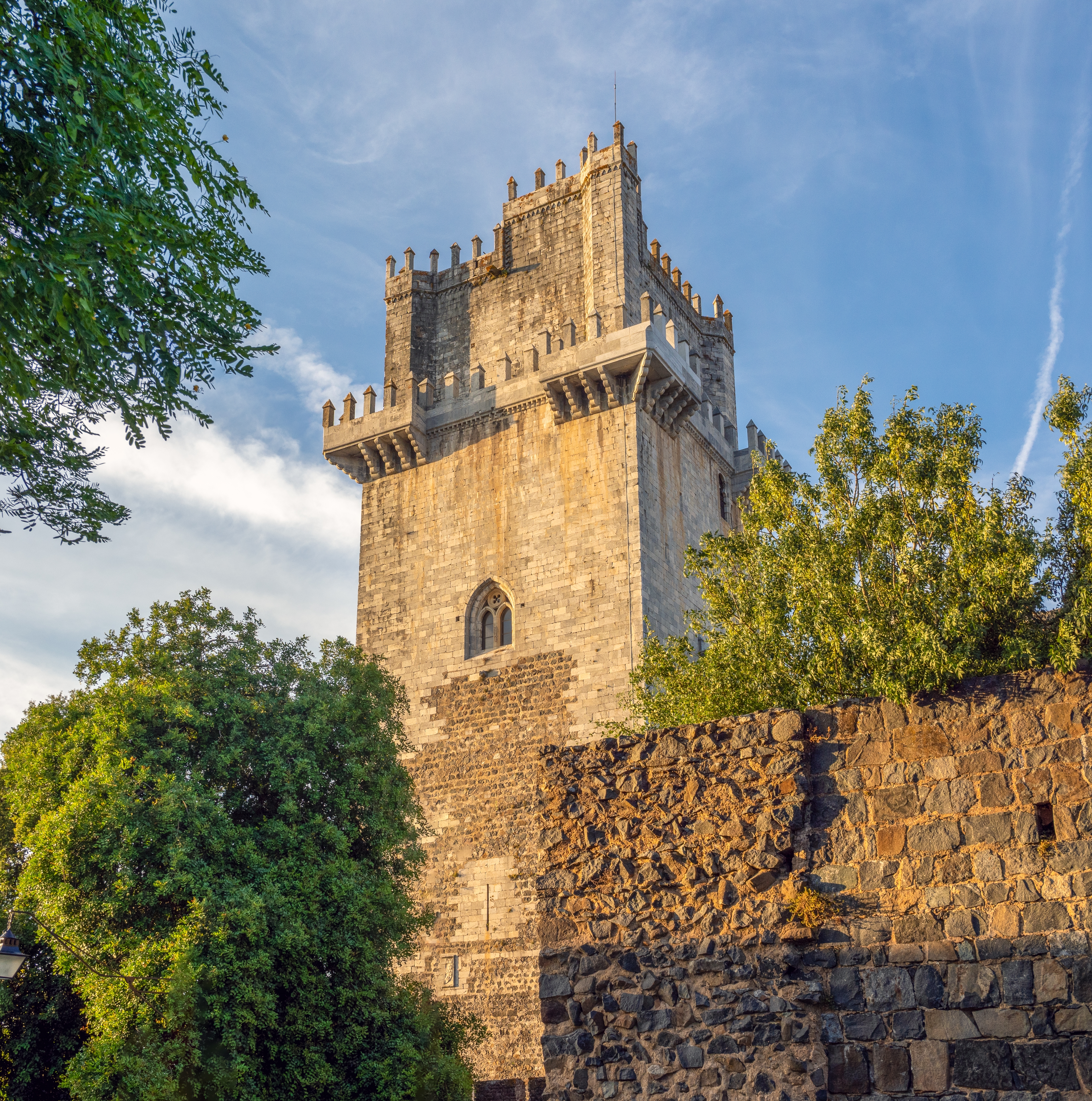 Middelalderligt stentårn fra Beja Borg i den historiske Alentejo region i Portugal