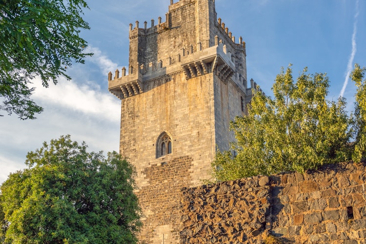 Middelalderligt stentårn fra Beja Borg i den historiske Alentejo region i Portugal