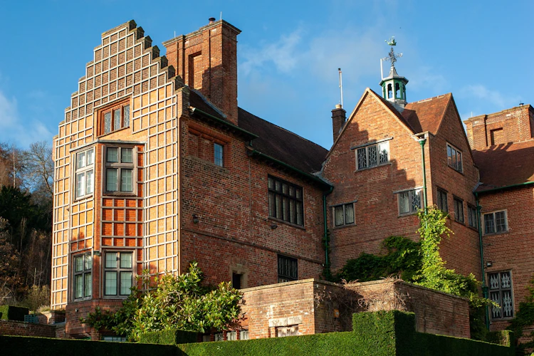 Chartwell House i Kent, Winston Churchills historiske herregård med smukke røde mursten og velpleje haver i England