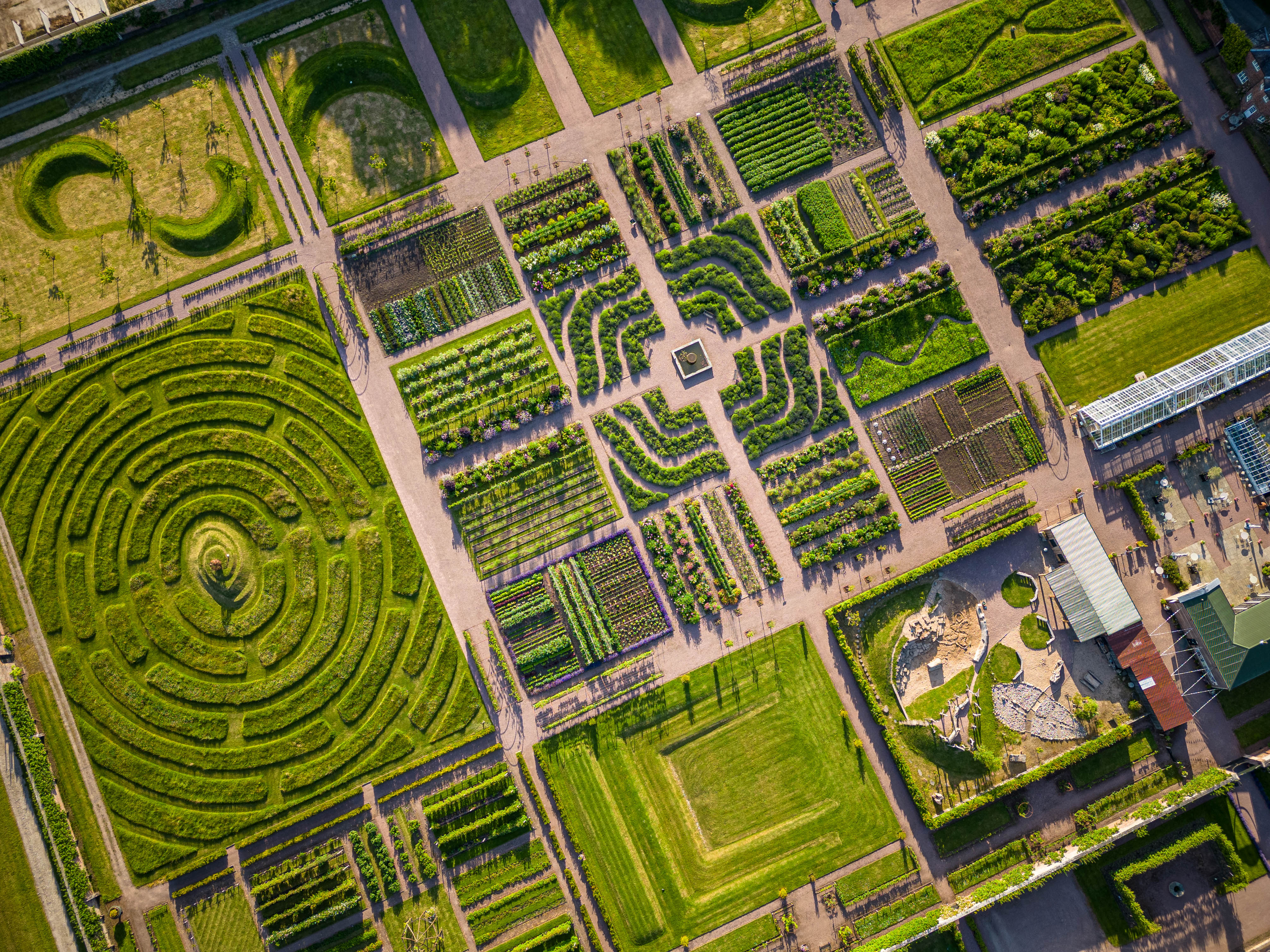 Gordon Castle Garden airview