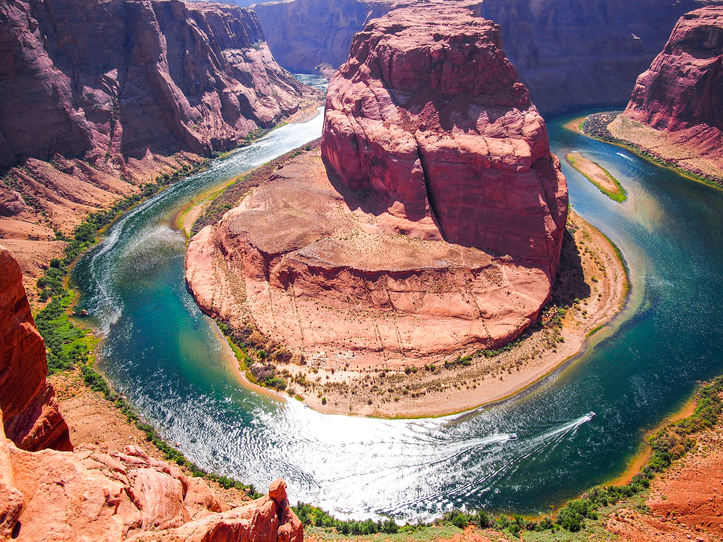 Horseshoe Bend ved Colorado River i Arizona USA - ikonisk canyon udsigt
