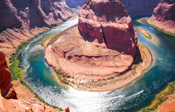 Horseshoe Bend ved Colorado River i Arizona USA - ikonisk canyon udsigt