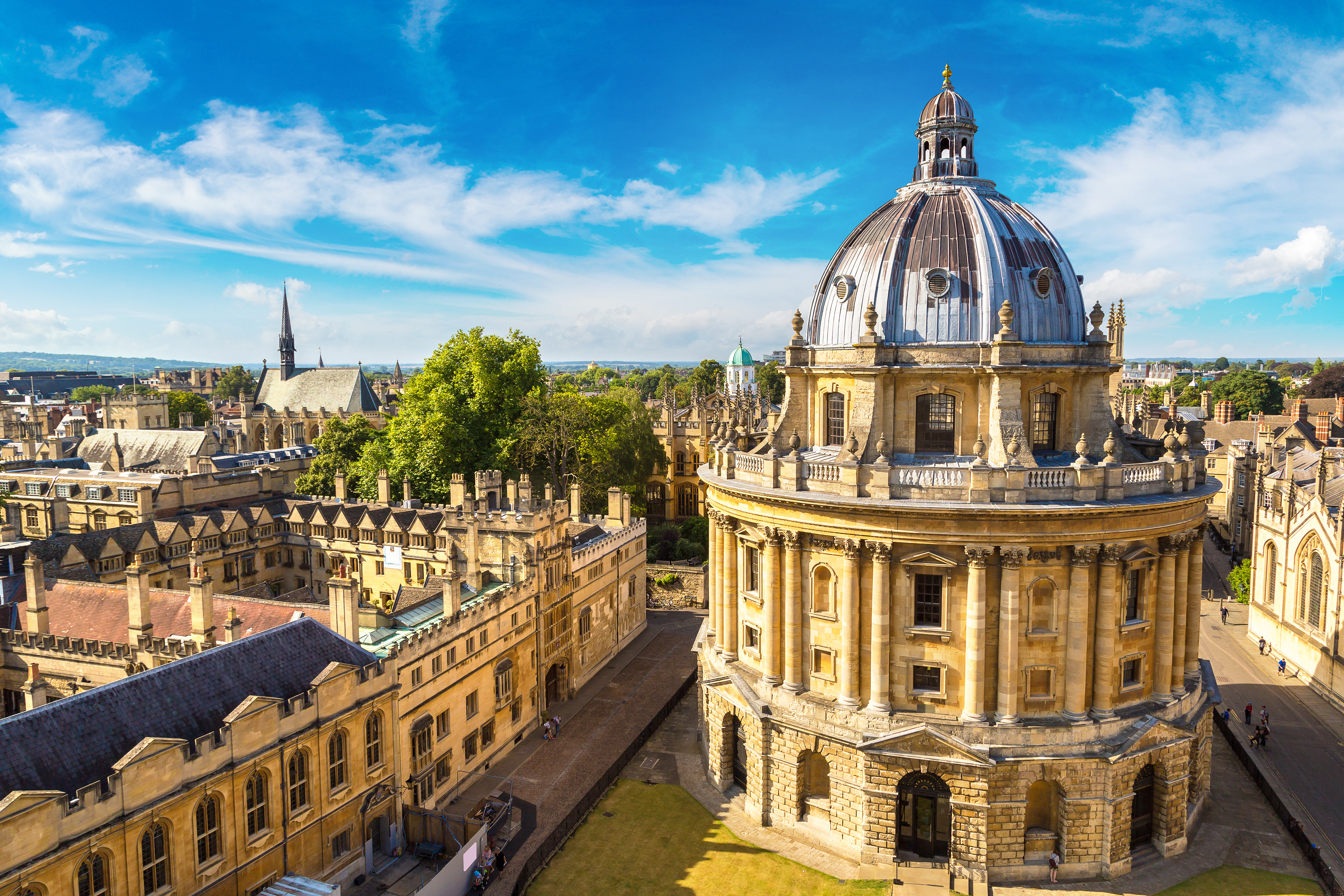 Oxford Universitet Radcliffe Camera bibliotek med ikonisk kuppel og klassisk arkitektur