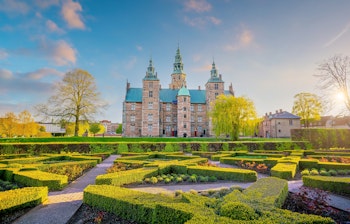 Rosenborg Slot og Kongens Have i København Danmark med historisk renæssance arkitektur